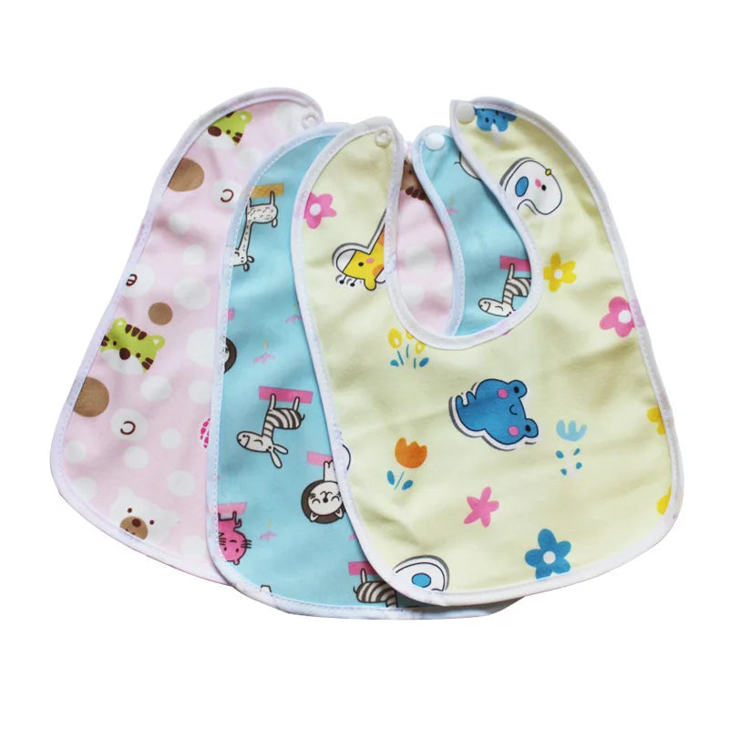 Cartoon Waterproof Baby Bib 1-3Y