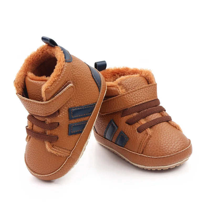 Super Keep Warm Baby Boots Infant Baby Girls Boys Snow Boots Retro Warm Plush Ankle Boot Winter Autumn Baby Shoes