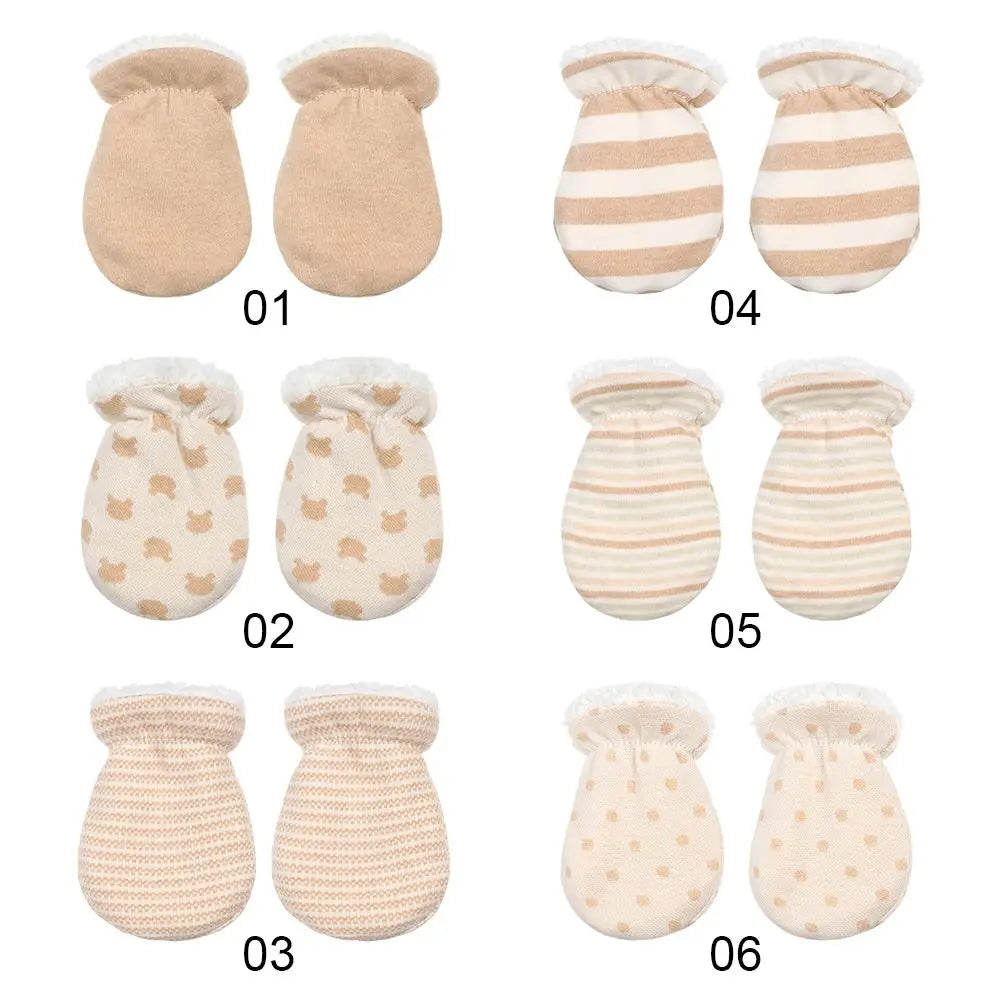 Boys Girls Cute Full Finger Fleece Gloves Toddler Infant Mittens Baby Anti-Grab Mittens Newborn Gloves