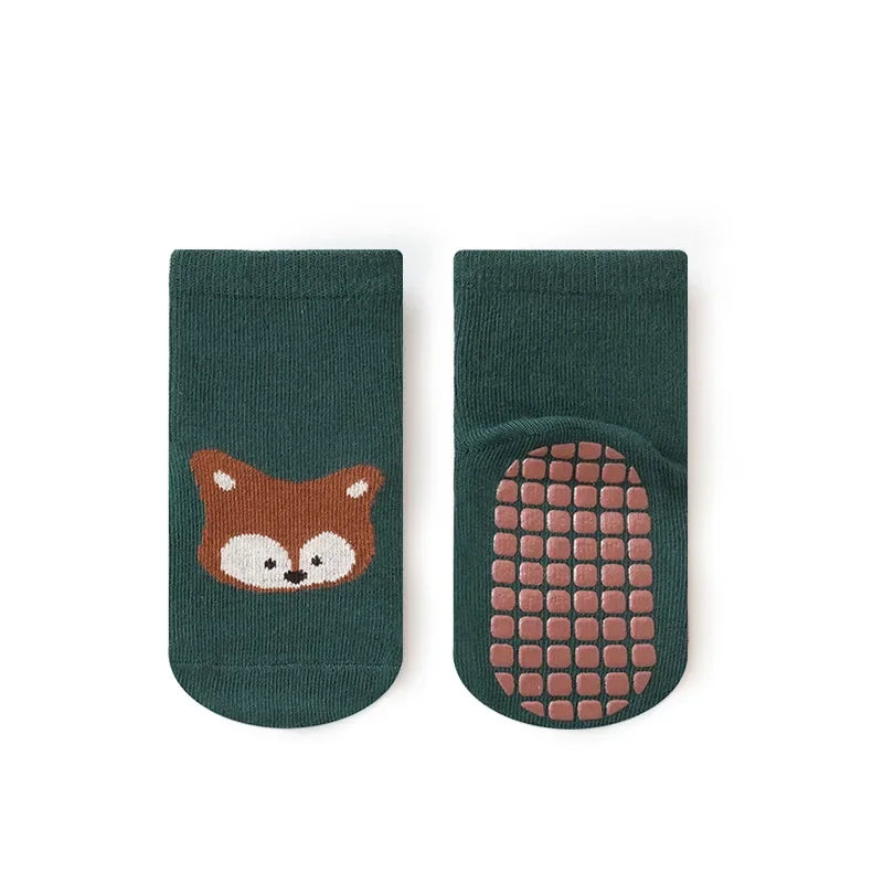 Spring Autumn Sock Baby Boys Girls Anti-Slip Floor Socks Infant Kids Trampoline Shoes Children School Sports Mid Calf Long Socks