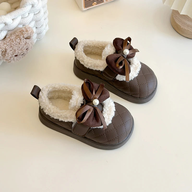 Girls Plush Winter Shoes