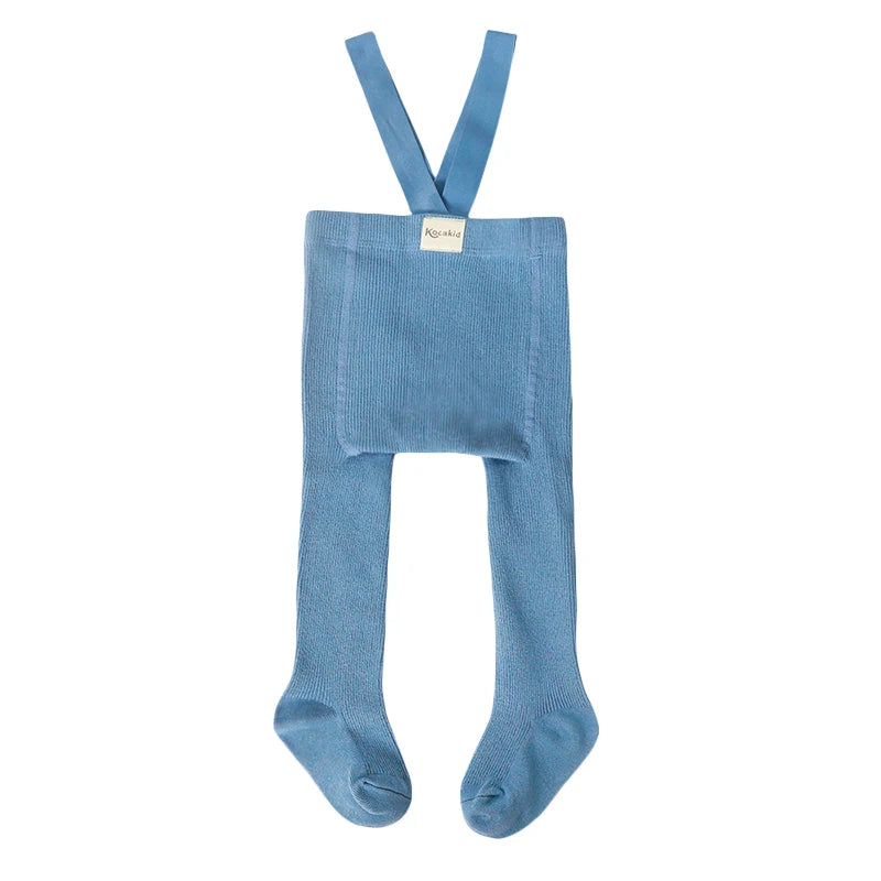 Infant Kids Suspender Pantyhose Spring Autumn Baby Girls Boys Tights Baby Girl Clothes High Waist Bandage Cross Straped Leggings