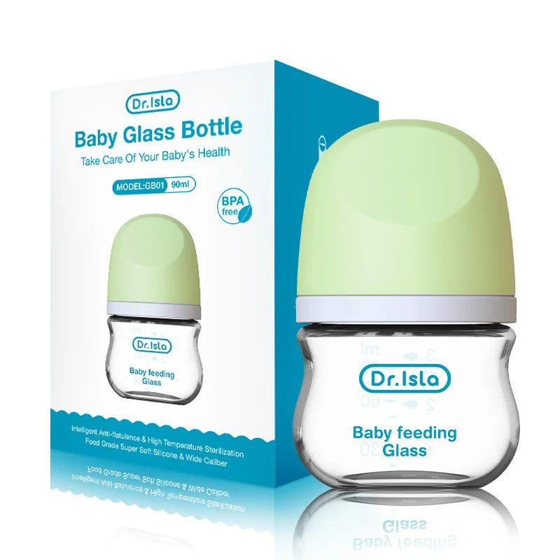 Anti-Choke Glass Baby Bottle 160ml