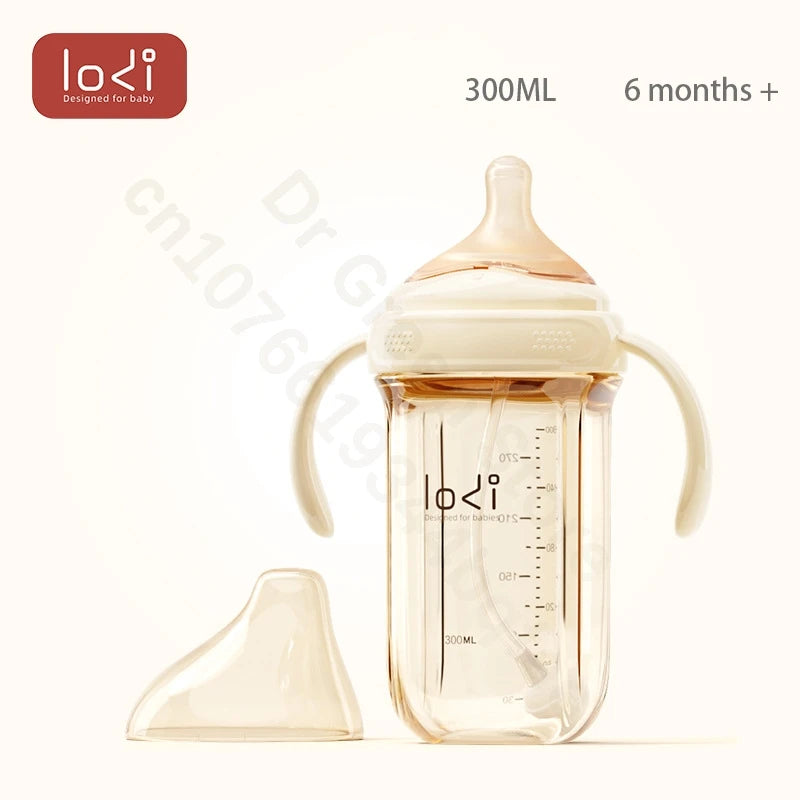 LODI Little Elephant Baby Bottle Wide Mouth PPSU Removable/Washable Bottle Double row of air holes Nipple/Duckbill Bottle