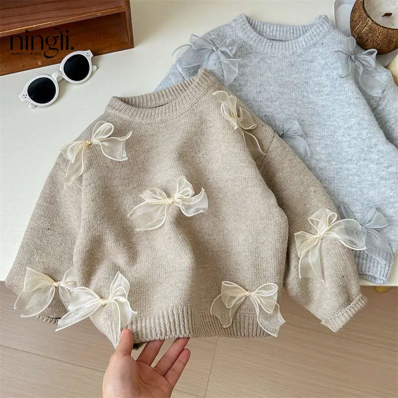 Gauze Bow Pullover