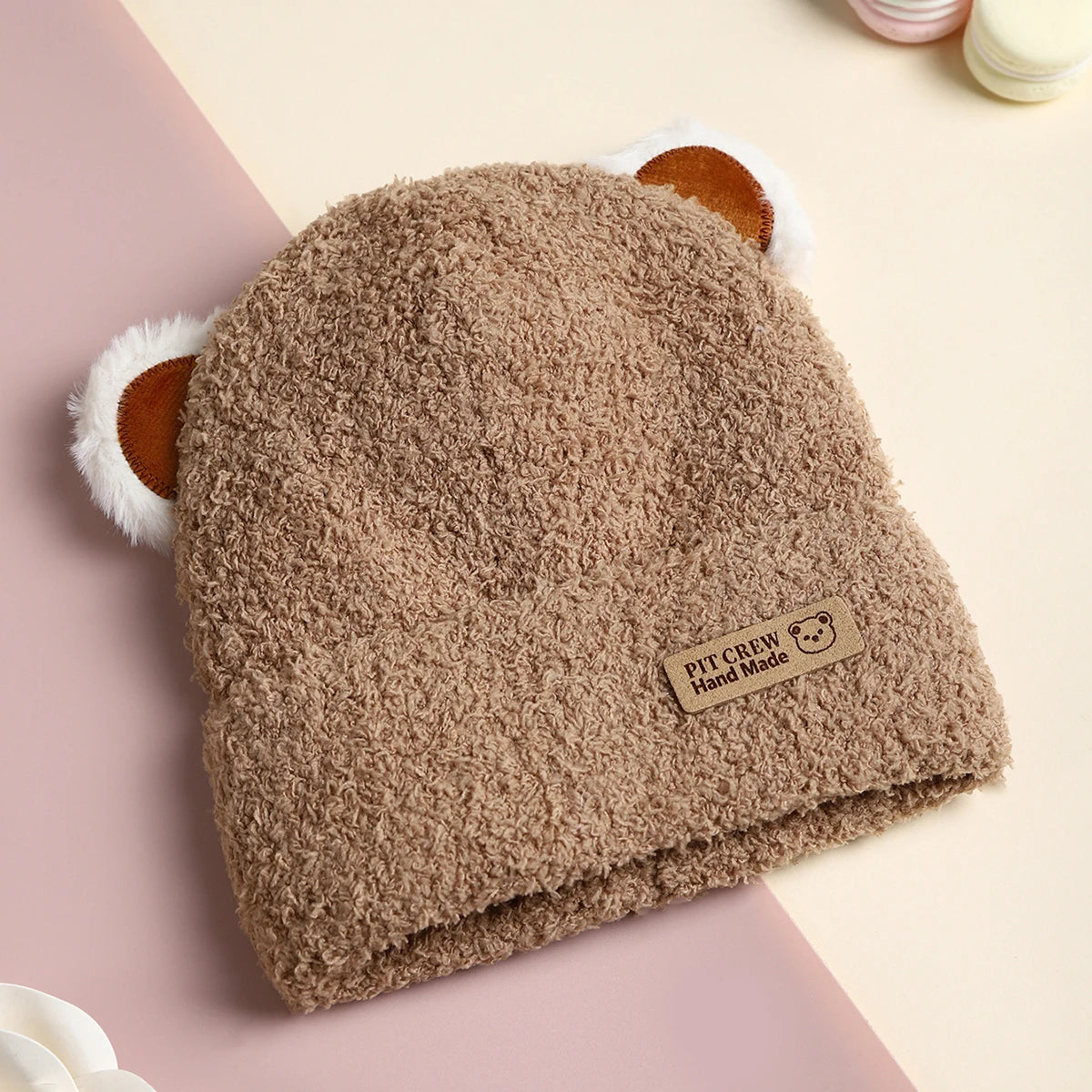 Windproof Baby Bear Earflap Beanie