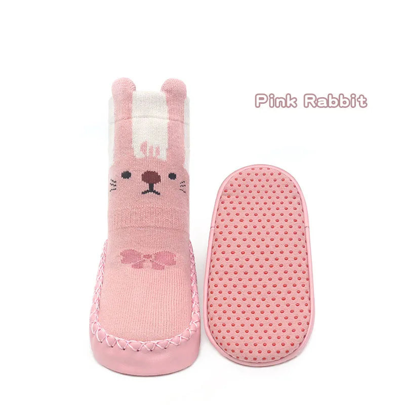 MILANCEL New Spring Baby Prewalker Cute Cartoon Animals Children's Floor Socks Thin Style Girls Toddler Non Slip Socks