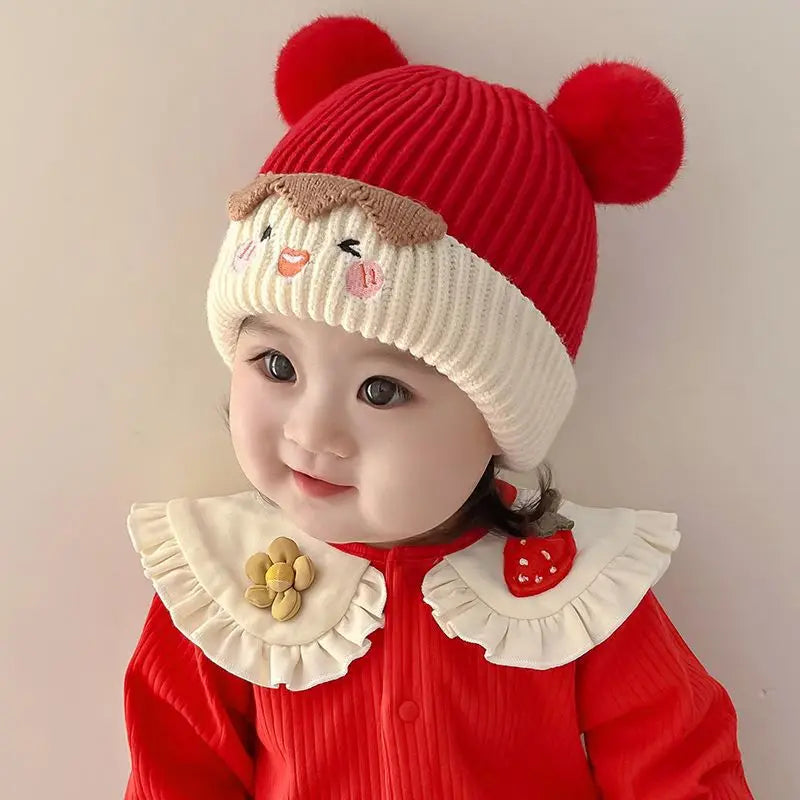 Cartoon Bear Ears Winter Baby Hat