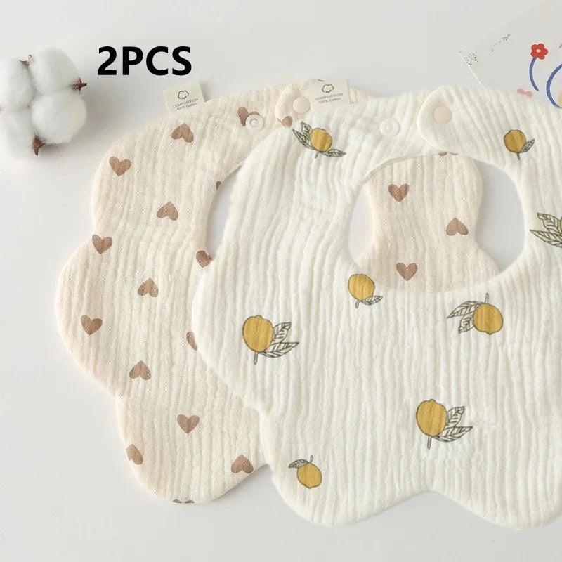 Newborn Baby Bibs & Burp Cloths Set