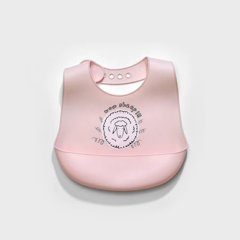 Baby Silicone Bib Waterproof Infant Bibs Fashionable Newborn Feeding Cloth Toddle Bibs Adjustable Saliva Towel For Boys Girls