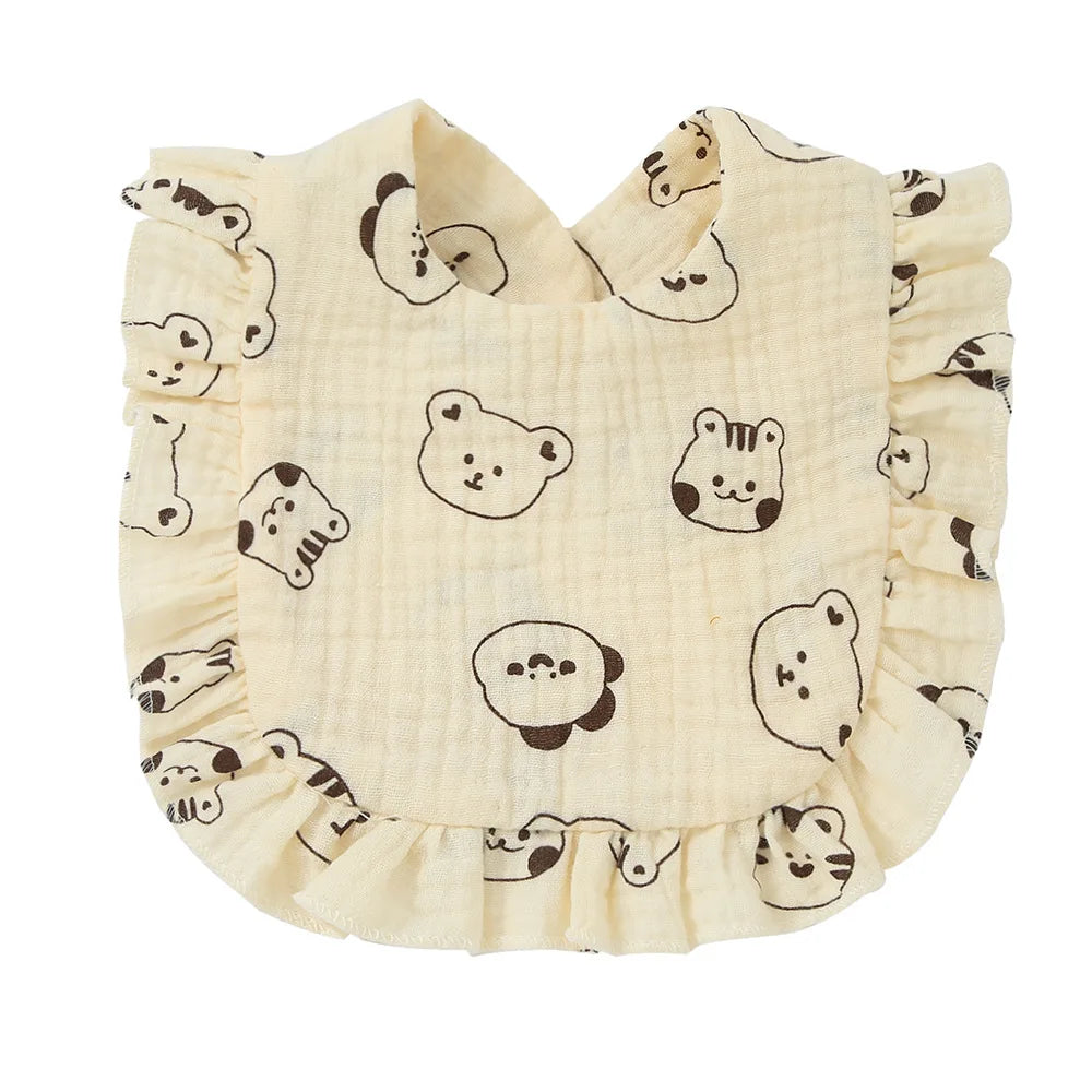 Cotton Muslin Baby Bibs & Burp Cloths
