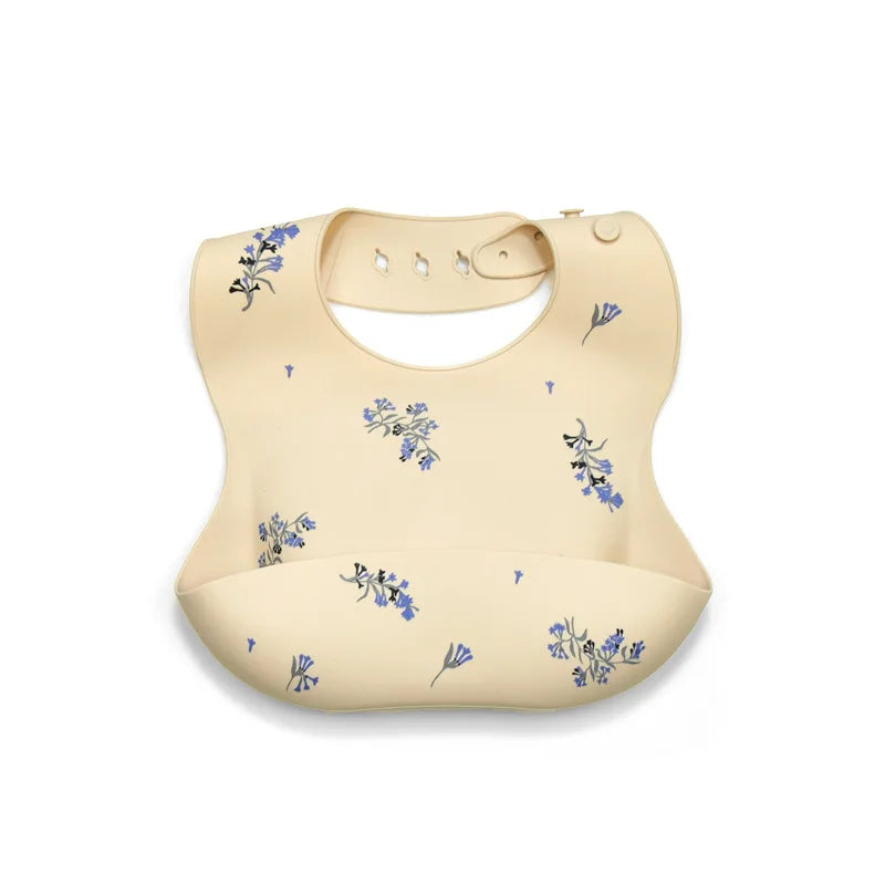 Baby Silicone Bib Waterproof Infant Bibs Fashionable Newborn Feeding Cloth Toddle Bibs Adjustable Saliva Towel For Boys Girls