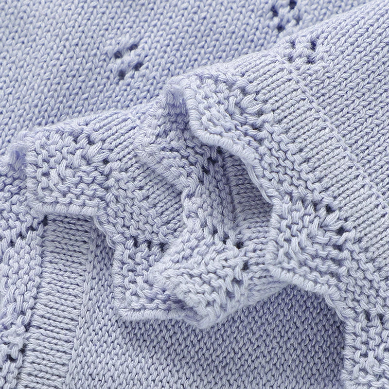 Baby Blankets Newborn 90*70cm Ultra-Soft Cotton Knitted Swaddle Wrap Blanket for Infant Toddler Boys Girls Throw Receiving Quilt