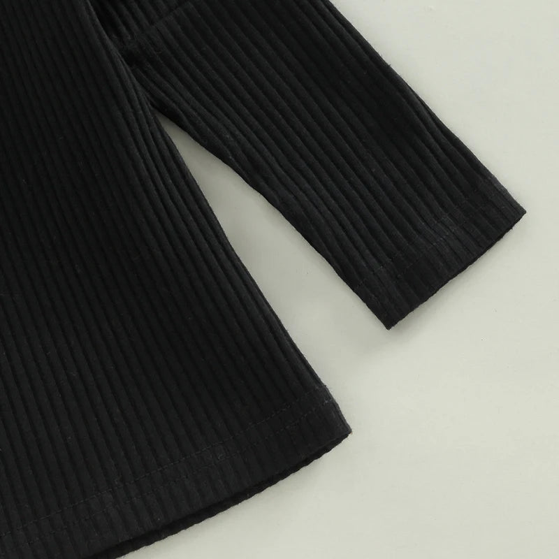 Plaid Skirt & Turtleneck Set