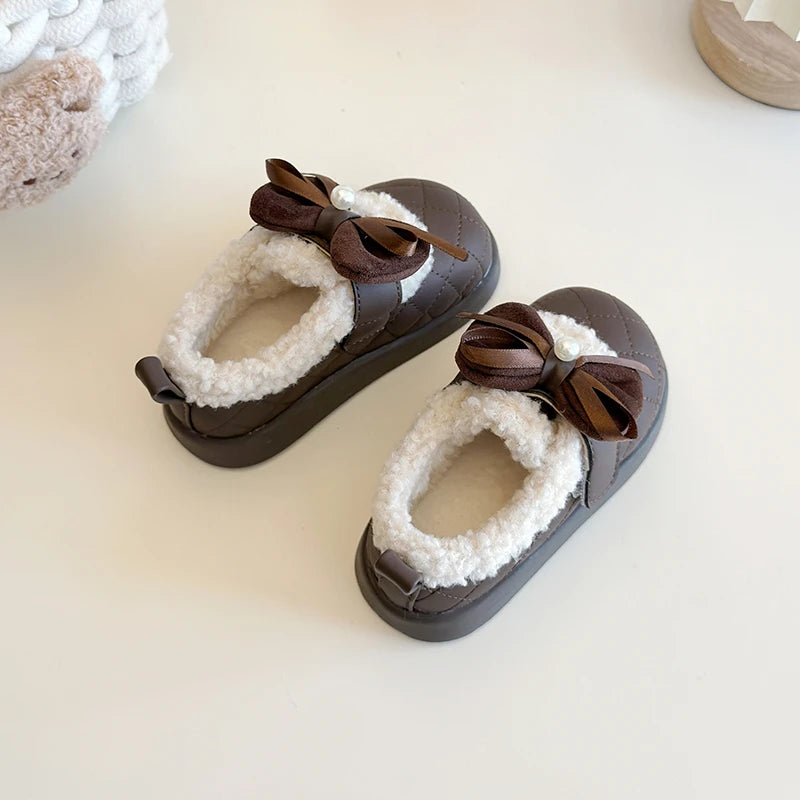 Girls Plush Winter Shoes