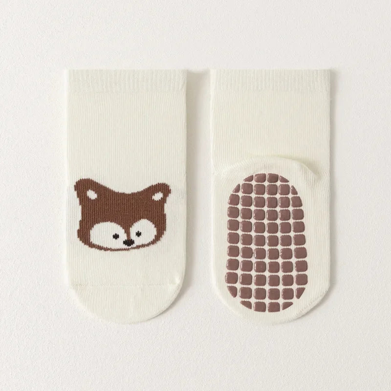 Spring Autumn Sock Baby Boys Girls Anti-Slip Floor Socks Infant Kids Trampoline Shoes Children School Sports Mid Calf Long Socks