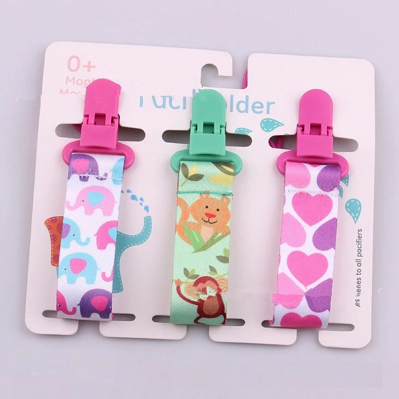3 Pcs Baby Pacifier Clips Set
