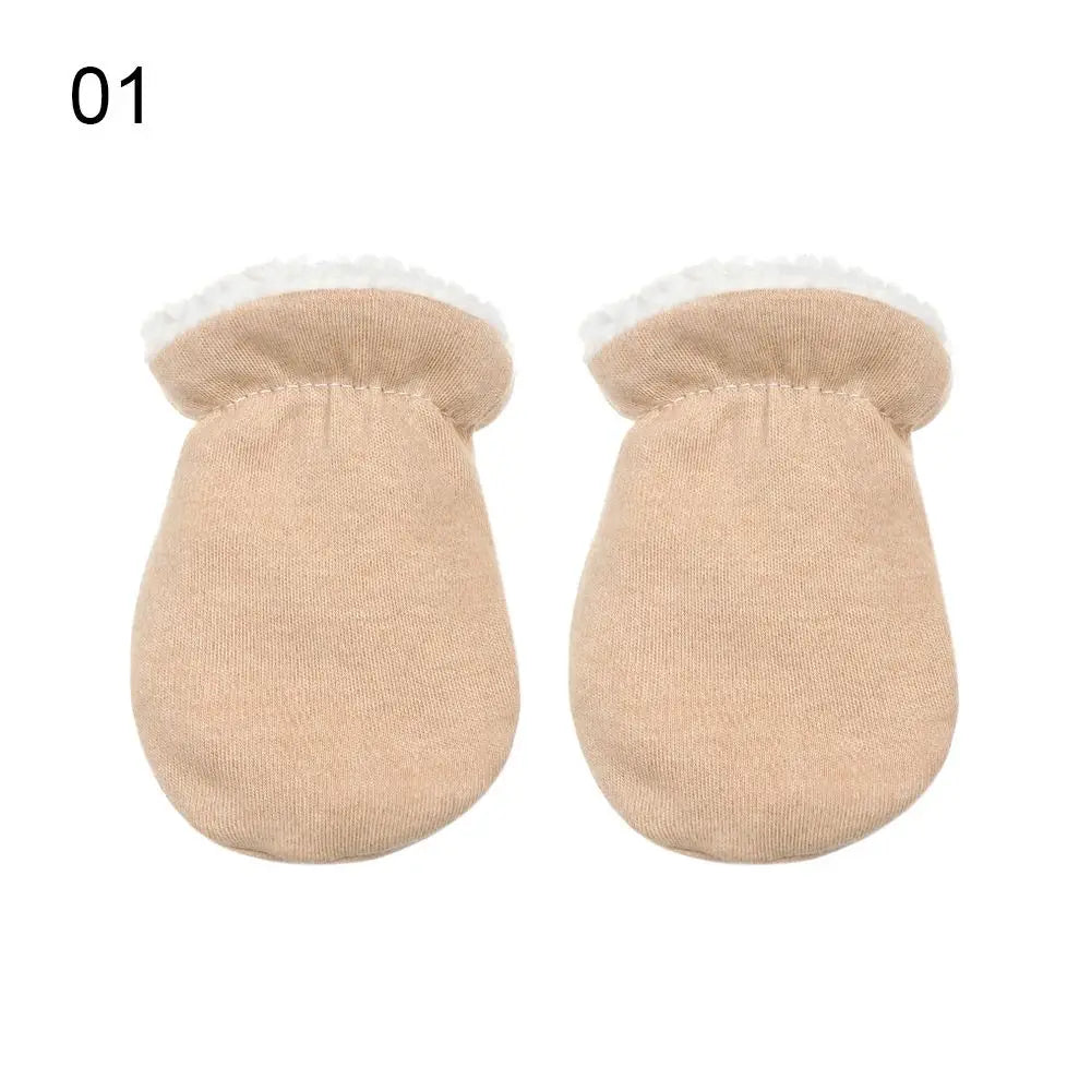 Boys Girls Cute Full Finger Fleece Gloves Toddler Infant Mittens Baby Anti-Grab Mittens Newborn Gloves