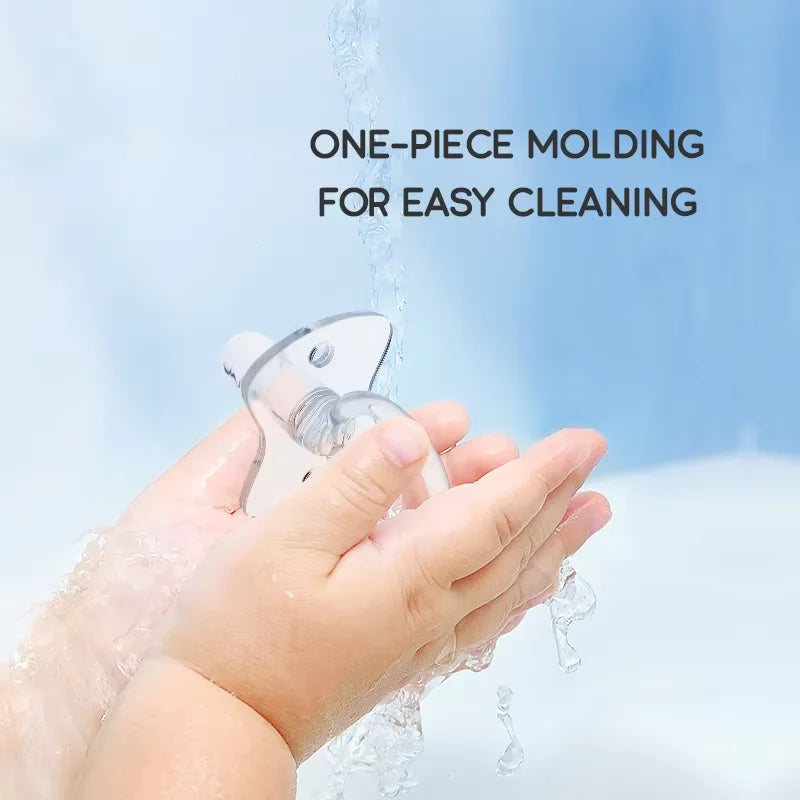 1pc Baby Silicone Pacifier 100% Liquid Silicone Bpa Free Food Grade Material Newborn Soft Air Inflation Soother