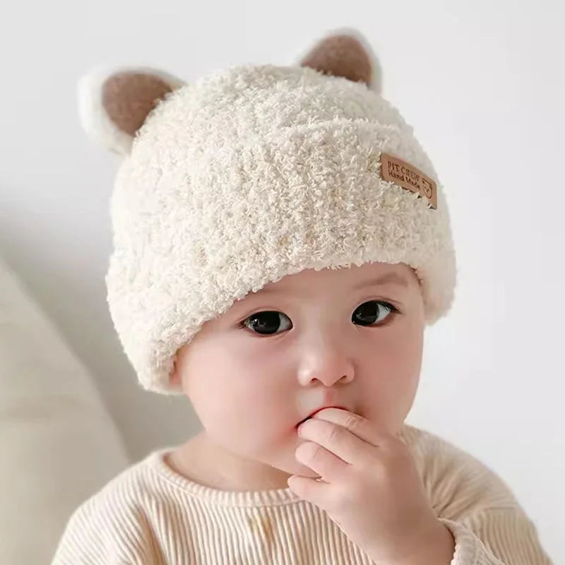 Windproof Baby Bear Earflap Beanie