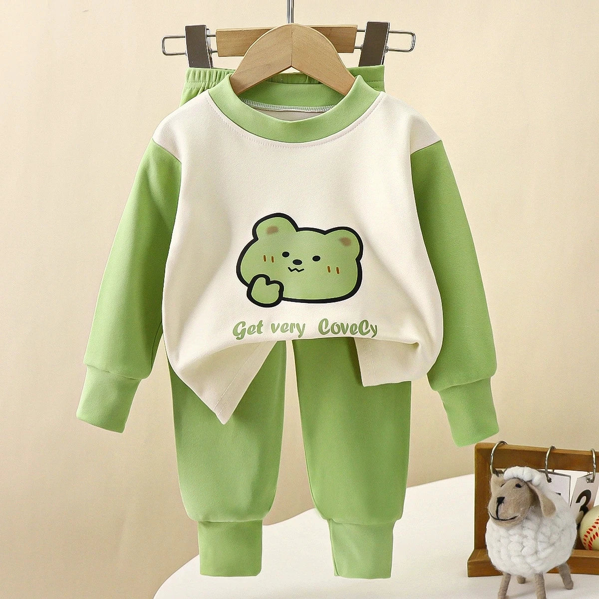 Kids Cartoon Pajamas 2pcs/set for Boys Girls Home Wear Kids Casual Sleepwear Long Sleeve Pajamas Bottoms Suit Cute Gifts