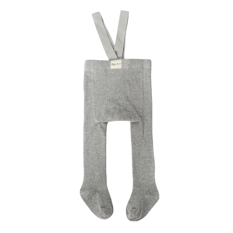 Infant Kids Suspender Pantyhose Spring Autumn Baby Girls Boys Tights Baby Girl Clothes High Waist Bandage Cross Straped Leggings
