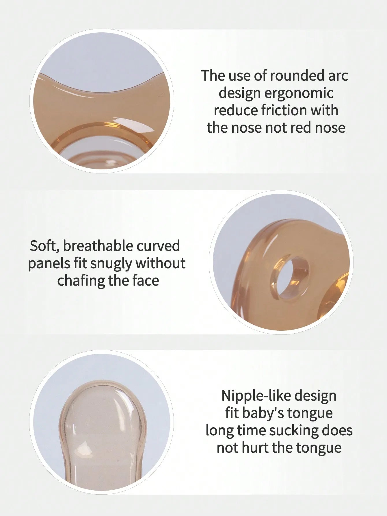 Soft Silicone Baby Pacifier for Sleep