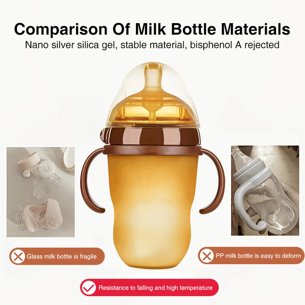 Portable Silicone Baby Bottle 250ml