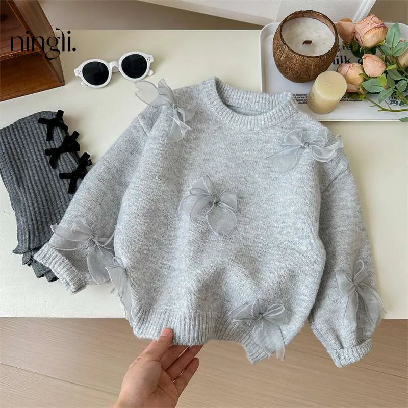 Gauze Bow Pullover