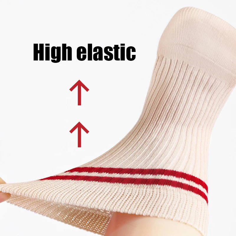 Spring Mid Tube Baby Socks Sport Soft Children Kids Socks Breathable Kids Boys Girl Socks Strip Mid Tube Socks