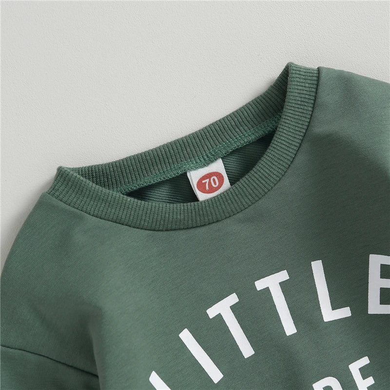 Autumn Baby Clothing Set Cotton Letter Print Boys Hoodie Suit Toddler Boys Clothes Set 2Pcs Sweatshirt+Jogger Pants Set