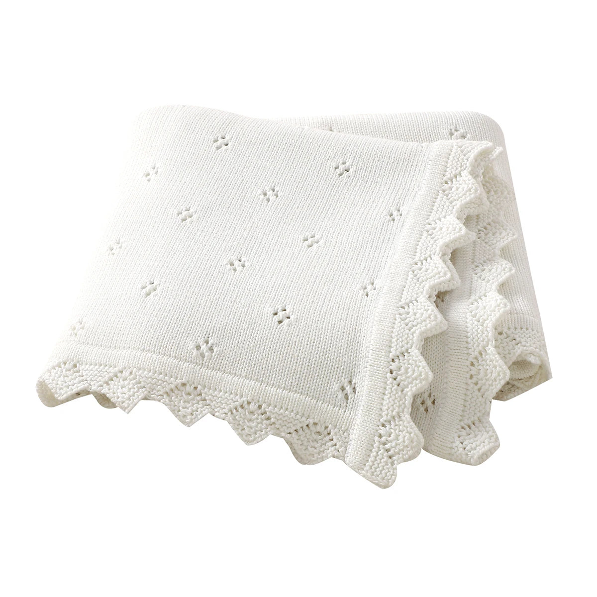 Baby Blankets Newborn 90*70cm Ultra-Soft Cotton Knitted Swaddle Wrap Blanket for Infant Toddler Boys Girls Throw Receiving Quilt