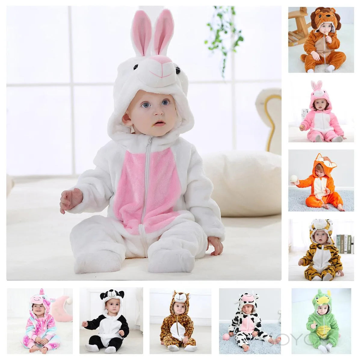 Newborn Kids Monkey Kigurumi Pajamas Winter Thick Baby Blanket Slppers Toddler Infant Clothes Hooded Animal Pyjamas Sleepwear
