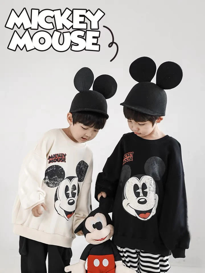 Disney Baby Sweatshirts Kids Toddler Girl Clothes Boy Sports Casual Clothing set Hoodies Infant Tops Mickey Long Sleeve T-shirt