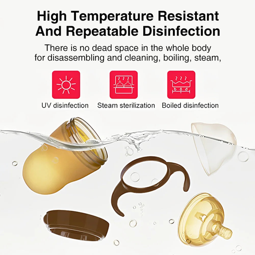 Portable Silicone Baby Bottle 250ml