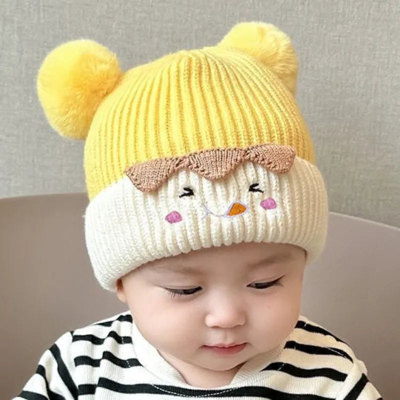 Cartoon Bear Ears Winter Baby Hat