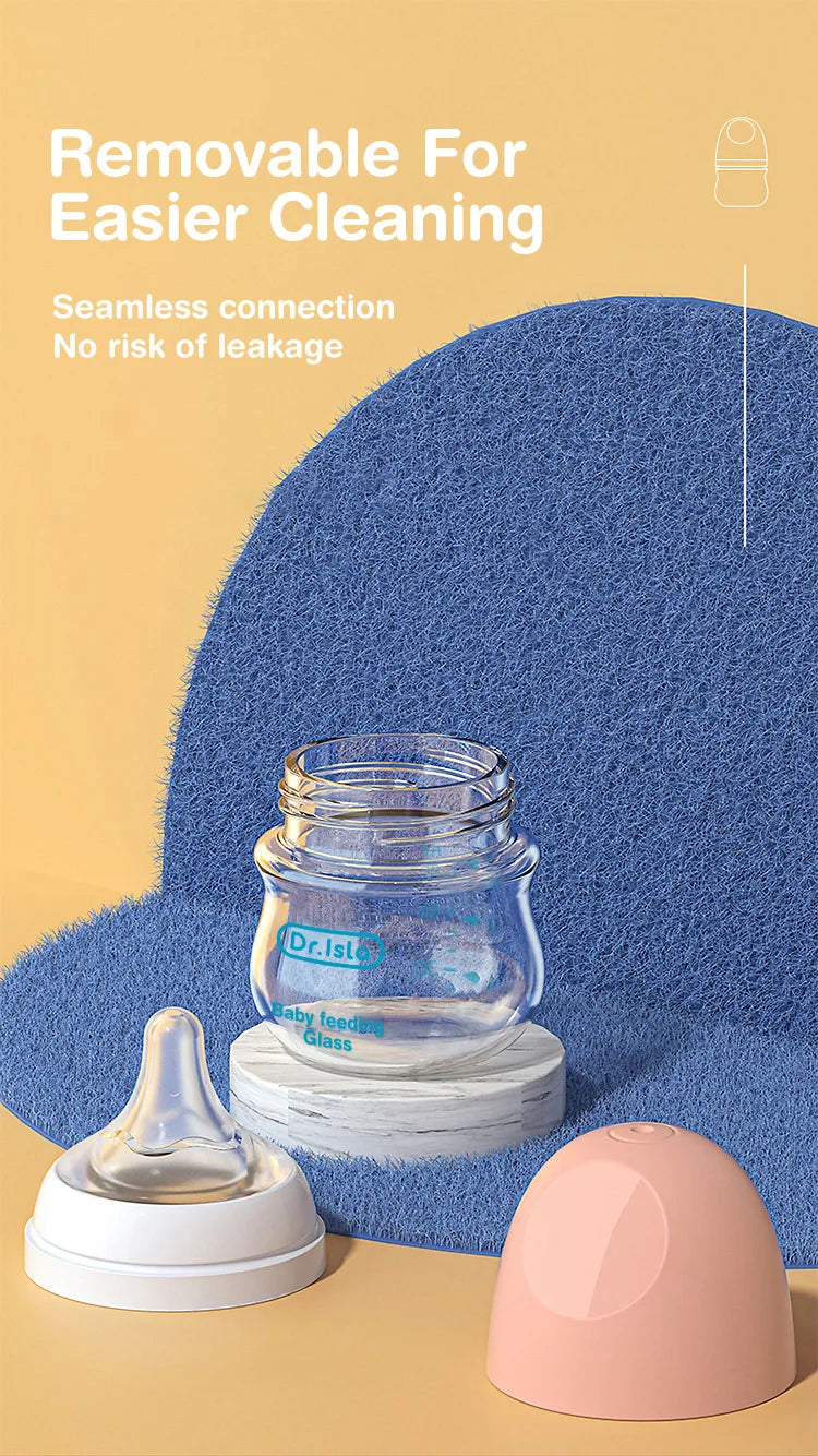 Anti-Choke Glass Baby Bottle 160ml