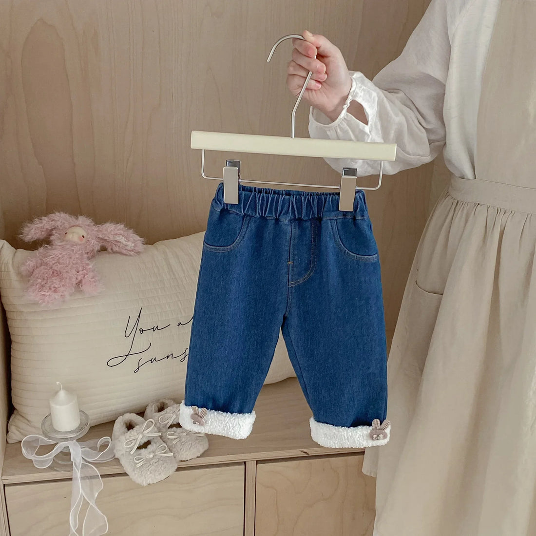 Rabbit Ear Fleece Jeans