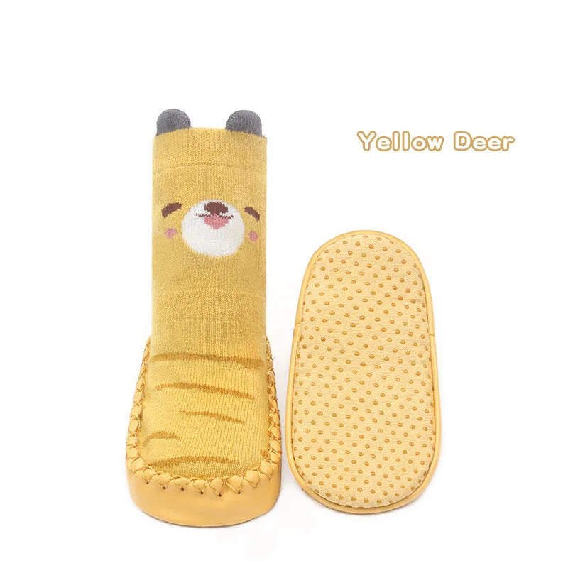MILANCEL New Spring Baby Prewalker Cute Cartoon Animals Children's Floor Socks Thin Style Girls Toddler Non Slip Socks