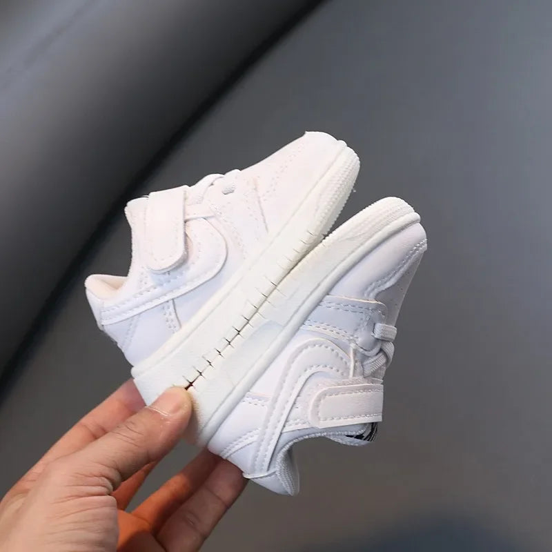 Kids White Casual Sneakers