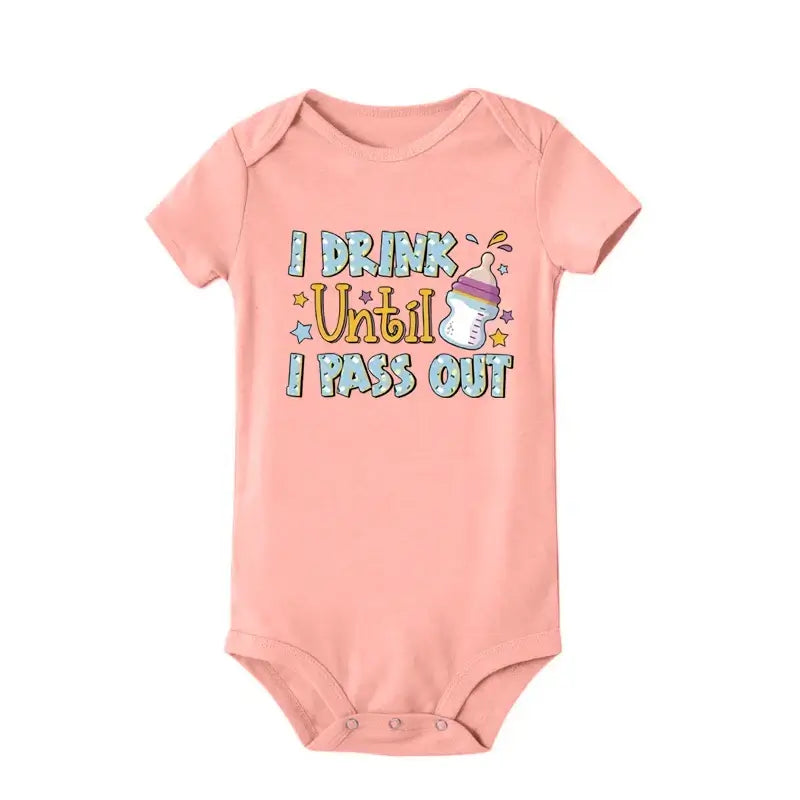 Baby Milk Bottle Printed Bodysuit