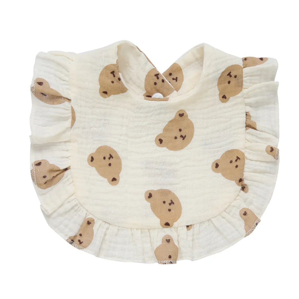 Cotton Muslin Baby Bibs & Burp Cloths