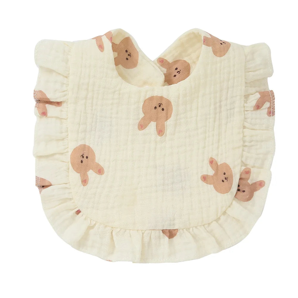 Cotton Muslin Baby Bibs & Burp Cloths
