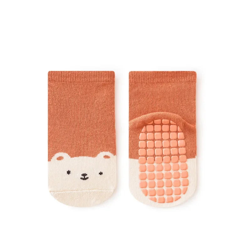 Spring Autumn Sock Baby Boys Girls Anti-Slip Floor Socks Infant Kids Trampoline Shoes Children School Sports Mid Calf Long Socks