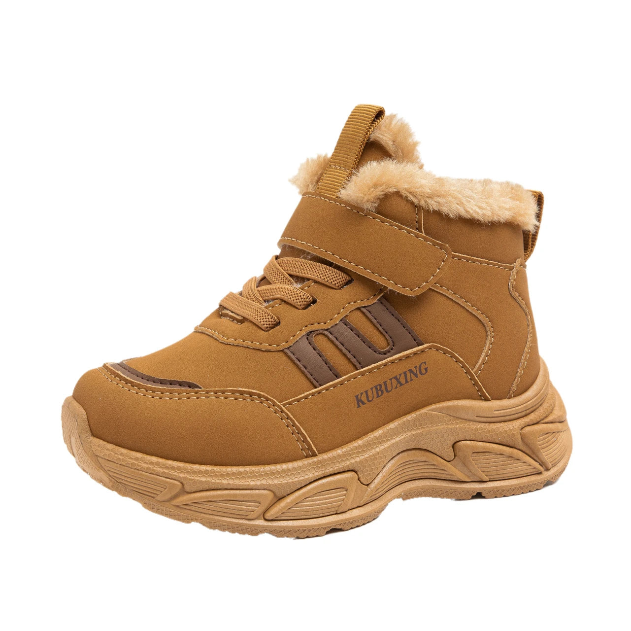 Warm Children Snow Boots Warm Girls Sneaker Plush Outdoor Walking Sports Kids Fashion Platform Fur Girls Shoes