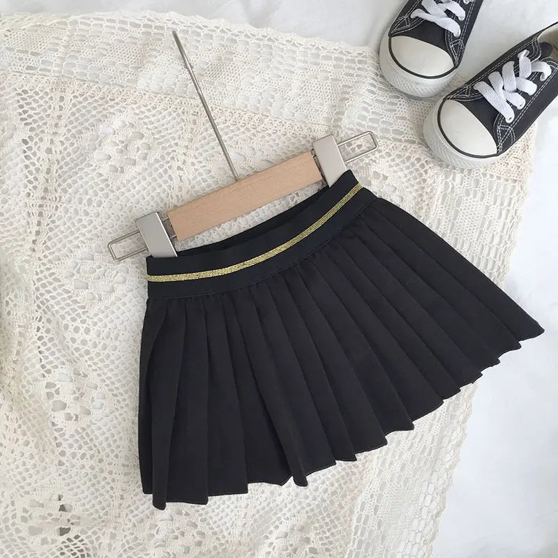 Spring New Baby Girls College Style Suit Fashion Children's Clothes Knitted Vests Skirts Underwear Shirt Kids Clothes Girls