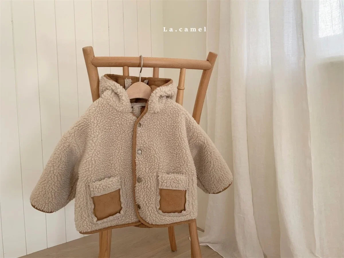 Korean Plush Fur Baby Jacket