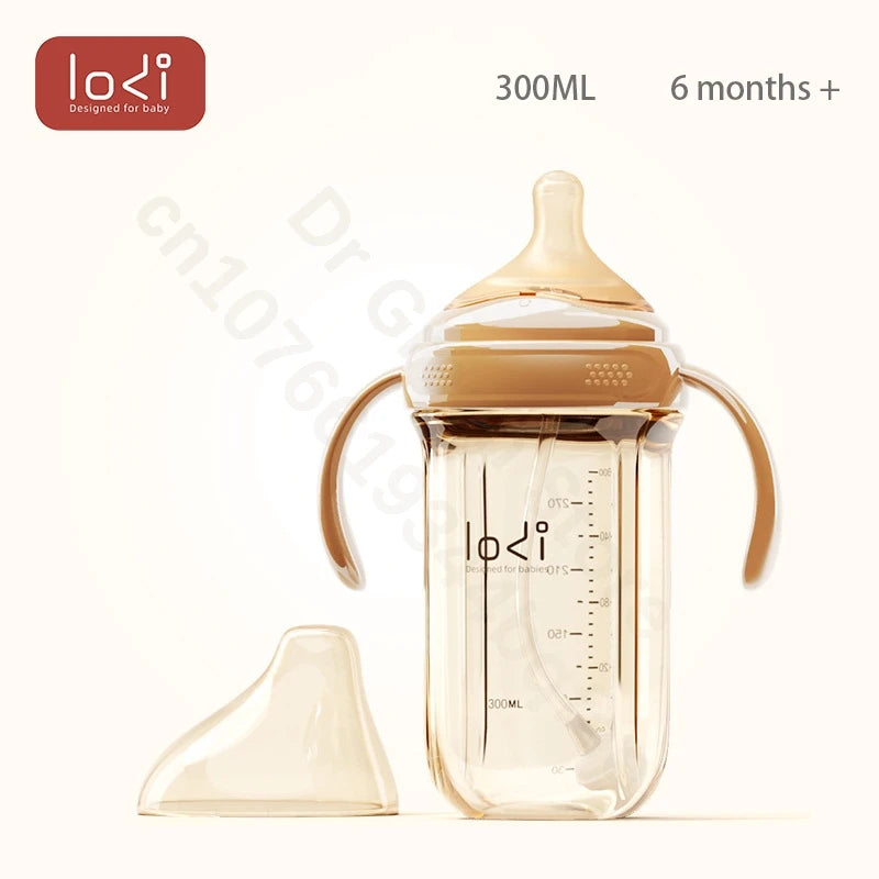 LODI Little Elephant Baby Bottle Wide Mouth PPSU Removable/Washable Bottle Double row of air holes Nipple/Duckbill Bottle