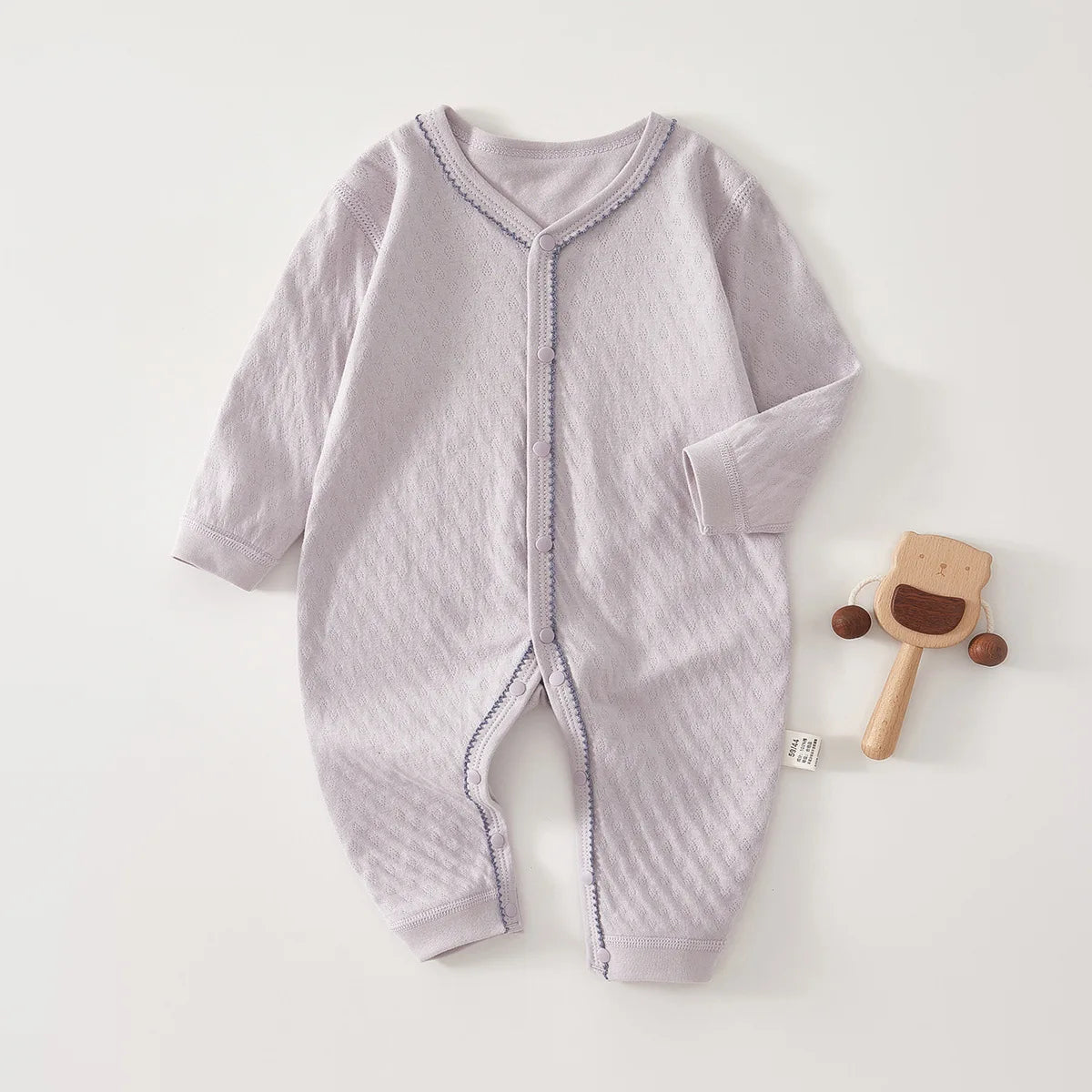 AYNIGIELL Newborn Baby Jumpsuit Spring and Autumn Pure Cotton Boneless Hoodie 0-18 Months Newborn Baby Suit Baby Girl Onesie