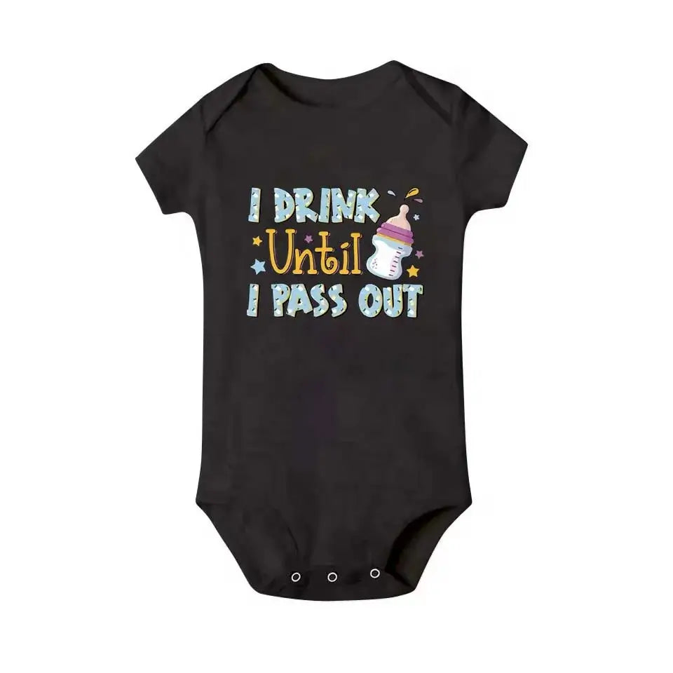Baby Milk Bottle Printed Bodysuit